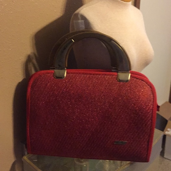 Vintage Pier Giorgio red woven bag - Picture 2 of 7